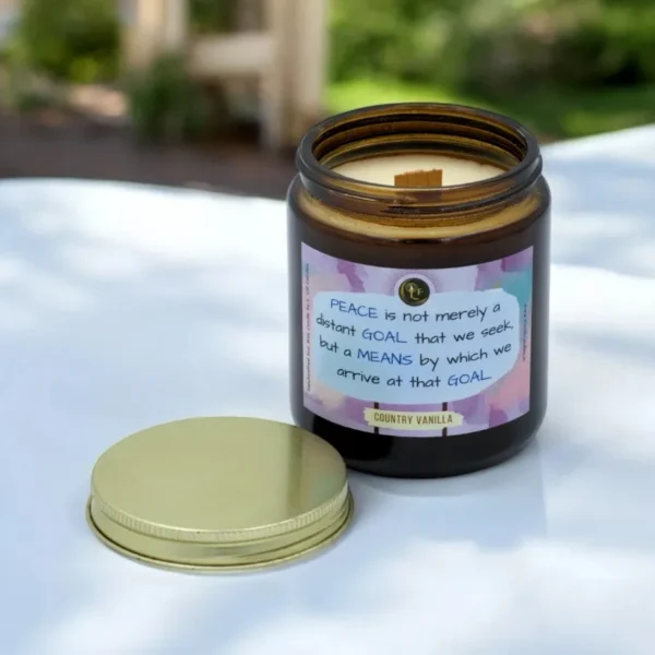 Amber Glass Jar Candles